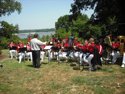 Fox High School Band at dedication