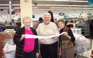 Ladies Aux purchases items for vets
