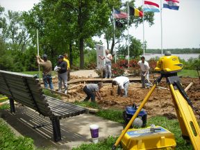 breaking ground